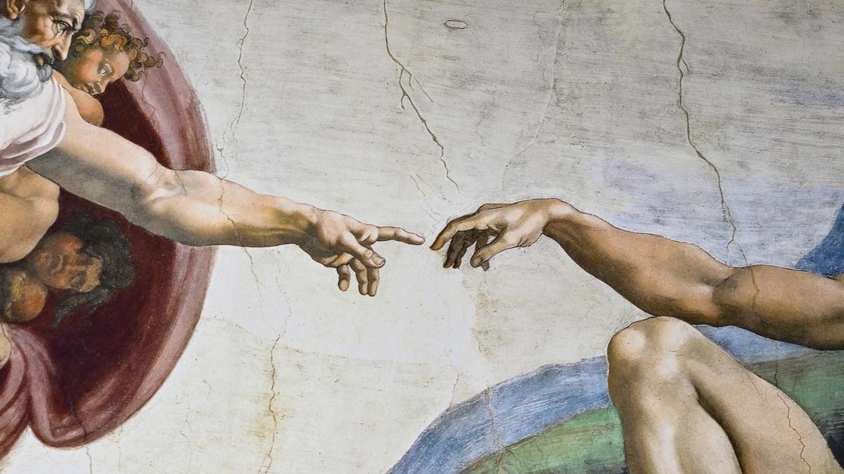 Michelangelo's painting "Creation of Adam"  